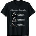thumbnail image 1 of t-shirt Name The Triangles Funny Math T-Shirt mens t shirt，black，women，funny，misfits，men，journey, 1 of 4