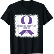 SASSALILLY t-shirt National Recovery month Warrior Addiction Recovery Awareness T-Shirt mens t shirt，black，women，funny，misfits，men，journey