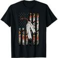 thumbnail image 1 of Flag T-Shirt Native American Justice Day Shirt, Tribe Feather mens t shirt，black，women，funny，misfits，men，journey, 1 of 4