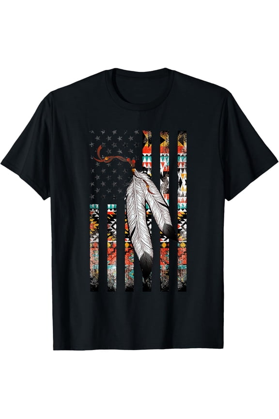 t-shirt Native American Justice Day Shirt, Tribe Feather Flag T-Shirt.