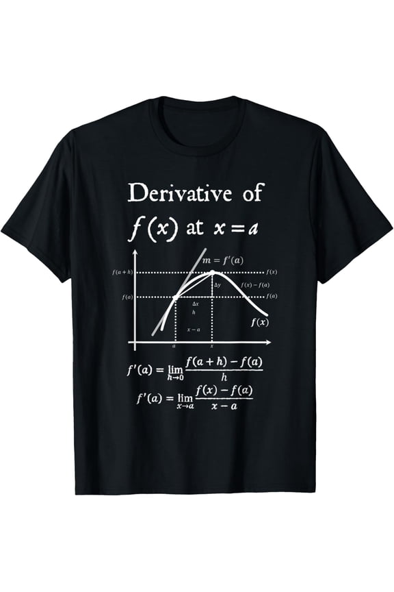 t-shirt Nerdy Definition of Derivative Limit Calculus Math Teacher T-Shirt mens,black,women,funny,journey,Crew Neck, Short Sleeve,custom clothing patterns.gift