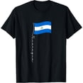 thumbnail image 1 of t-shirt Nicaragua Signature Flag Pole - Elegant Nicaraguan Flag T-Shirt mens，black，women，funny，journey，Crew Neck, Short Sleeve,printing, 1 of 4