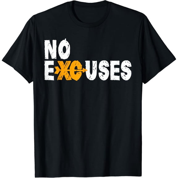 t-shirt No Excuses Cross Country Running Shirt for XC Runners T-Shirt mens t shirt,black,women,funny,misfits,men,journey