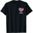 thumbnail image 1 of t-shirt Norwegian Norway Flag T-Shirt mens t shirt，black，women，funny，misfits，men，journey, 1 of 4