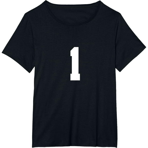t-shirt Number 1 Front & Back Numbers Sports Team Jersey Birthday t-shirt mens t shirt，black，women，funny，misfits，men，journey
