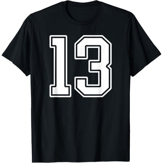 t-shirt Number 13 Fan Player Jersey Style #13 Men Women Kids t-shirt mens t shirt,black,women,funny,misfits,men,journey