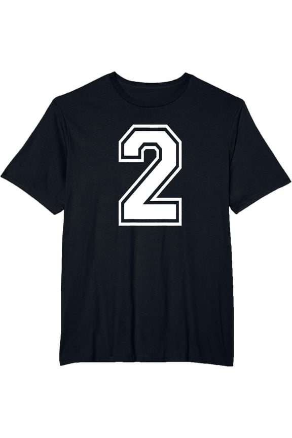 t-shirt Number 2 Birthday Numbered Uniform Sports Jersey Team t-shirt mens t shirt,black,women,funny,misfits,men,journey