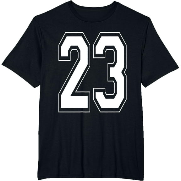 t-shirt Number 23 Birthday Gift Sports Player Team Numbered Jersey T-Shirt mens，black，women，funny，journey，Crew Neck, Short Sleeve,printing