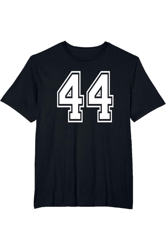 t-shirt Number 44 Numbered Uniform Sports Jersey Team 44th Birthday T-Shirt mens,black,women,funny,men,journey,Crew Neck, Short Sleeve,printing