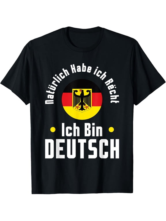 t-shirt Oktoberfest Ich bin Deutsch Germany Roots German Heritage T-ShirtMen and women can wear, black T-shirts, gifts. Age: M,L,XL 2XL, 3XL, 4XL