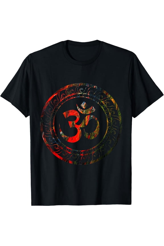 t-shirt Om Ohm Aum Buddhism Symbol Yoga Sanskrit T-Shirt mens,black,women,funny,journey,Crew Neck, Short Sleeve,custom clothing patterns.gift