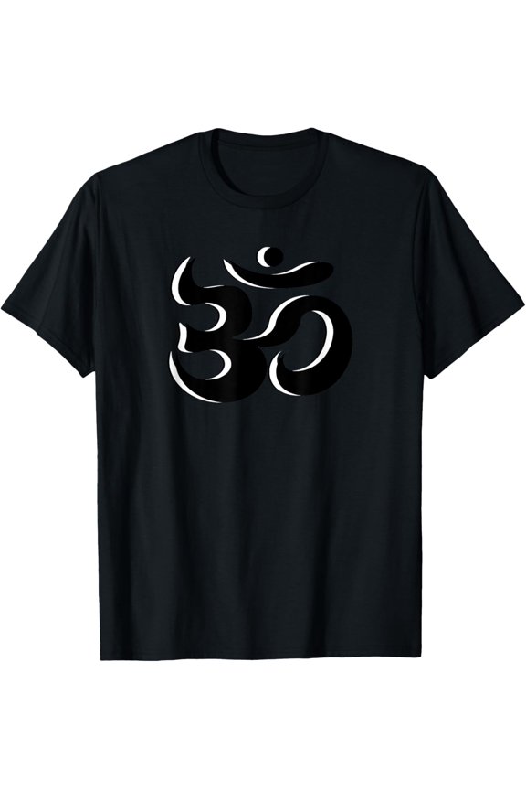 t-shirt Om Symbol Buddist Yoga Sign T-Shirt mens,black,women,funny,journey,Crew Neck, Short Sleeve,custom clothing patterns.gift