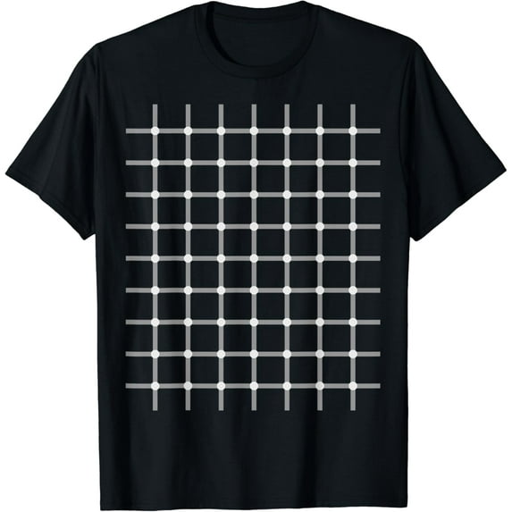 t-shirt Optical Illusion Gift - Illusion Grid Point Focus t-shirt mens t shirt,black,women,funny,misfits,men,journey
