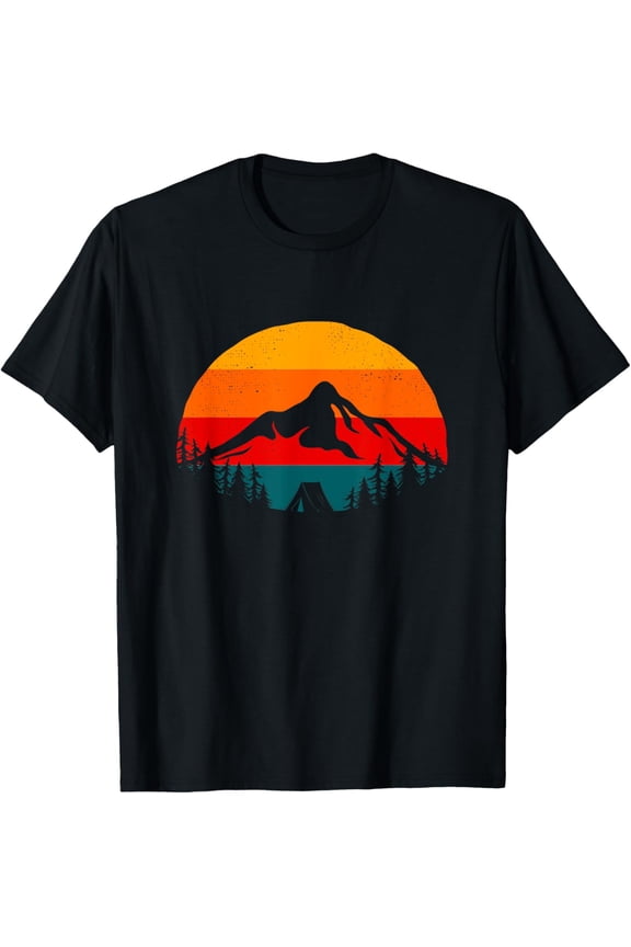 t-shirt Outdoor Camping Apparel - Hiking Backpacking Camping T-Shirt mens,black,women,funny,men,journey,Crew Neck, Short Sleeve,printing