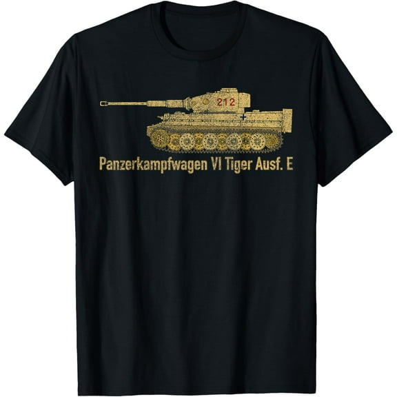 t-shirt Panzer VI Tiger 1 German WW2 Tank Distressed TShirt Gift T-Shirt mens，black，women，funny，journey，Crew Neck, Short Sleeve,printing