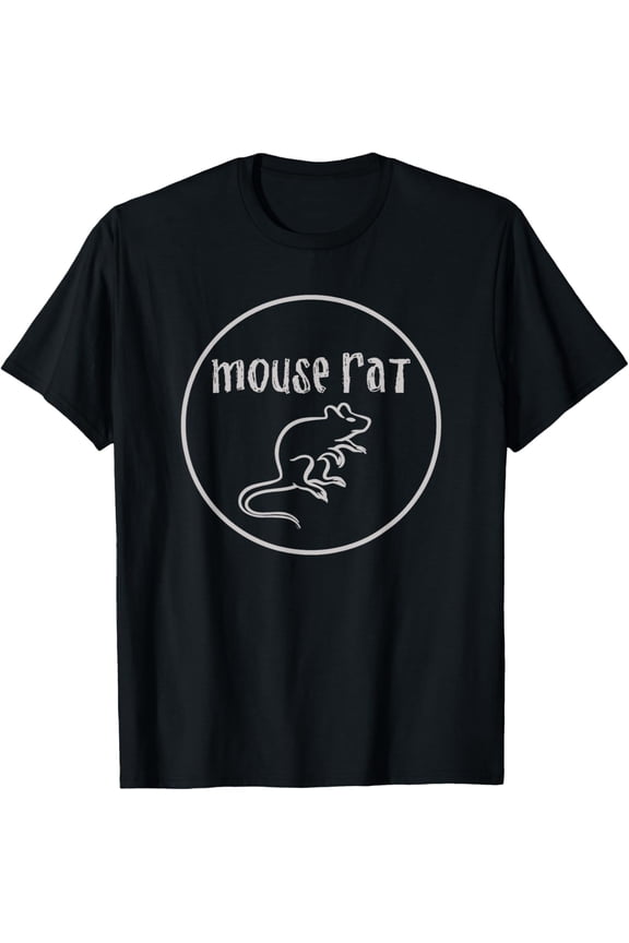 t-shirt Parks & Recreation Mouse Rat Faded One Color Logo T-Shirt