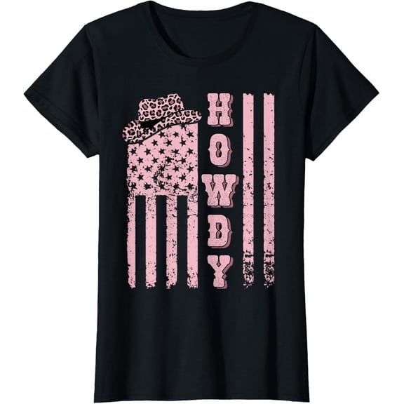 t-shirt Patriotic Cowgirl Outfit Women Western Rodeo USA Flag Howdy T-Shirt mens t shirt,black,women,funny,misfits,men,journey