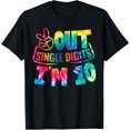 thumbnail image 1 of t-shirt Peace Out Single Digits I'm 10 Digits Tie Dye Birthday Girls T-Shirt mens t shirt，black，women，funny，misfits，men，journey, 1 of 4