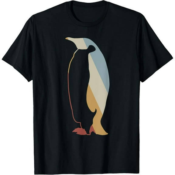 t-shirt Penguin Retro Style Vintage T-Shirt mens，black，women，funny，journey，Crew Neck, Short Sleeve,printing
