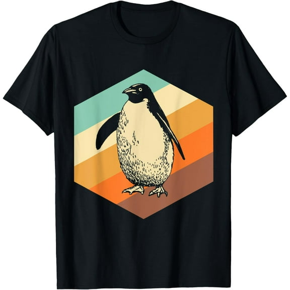 t-shirt Penguin Retro Vintage Style Penguin T-Shirt mens,black,women,funny,journey,Crew Neck, Short Sleeve,printing
