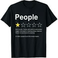 thumbnail image 1 of People One Star Rating Would Not Recommend Funny Introverts T-Shirt, 1 of 4