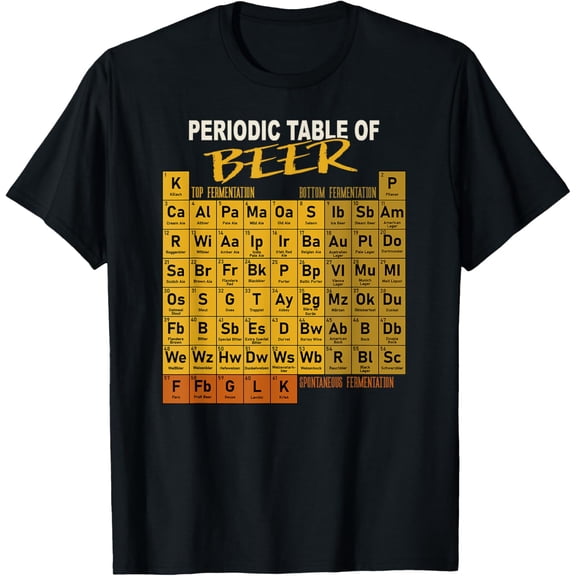 t-shirt Periodic Table Of Beer - Craft Beer Style Brewery T-Shirt.