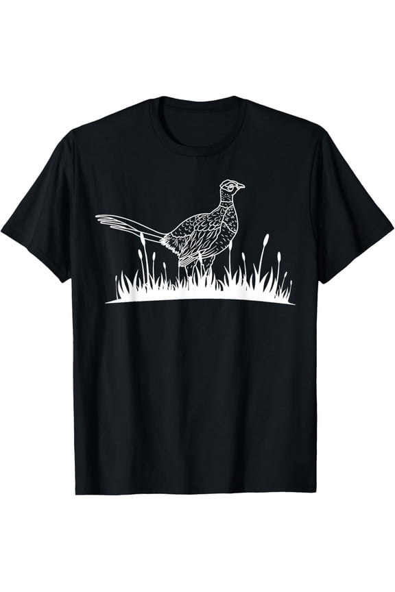 t-shirt Pheasant Hunter Bird Dakota Hunting Upland T-Shirt mens,black,women,funny,journey,Crew Neck, Short Sleeve,printing