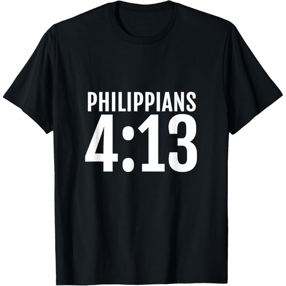 t-shirt Philippians 4:13 I Can Do All Things In Christ T-Shirt Bible mens，black，women，funny，men，journey，Crew Neck, Short Sleeve,printing