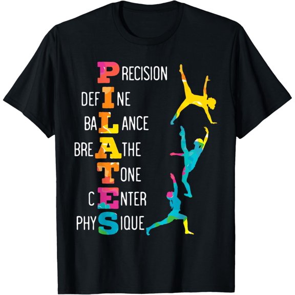 t-shirt Pilates Fitness Exercise Training Contrology Meditation T-Shirt mens，black，women，funny，journey，Crew Neck, Short Sleeve,custom clothing patterns.gift