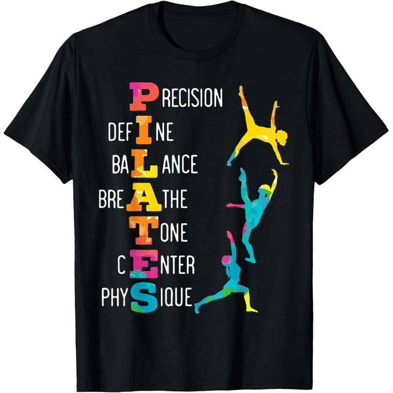 t-shirt Pilates Fitness Exercise Training Contrology Meditation T