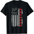 thumbnail image 1 of t-shirt Pitbull American Flag 4th Of July Patriotic Pitbull Dog T-Shirt mens，black，women，funny，journey，Crew Neck, Short Sleeve,printing, 1 of 4