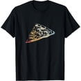 thumbnail image 1 of t-shirt Pizza Slice Retro Style Vintage T-Shirt mens，black，women，funny，men，journey，Crew Neck, Short Sleeve,printing, 1 of 4