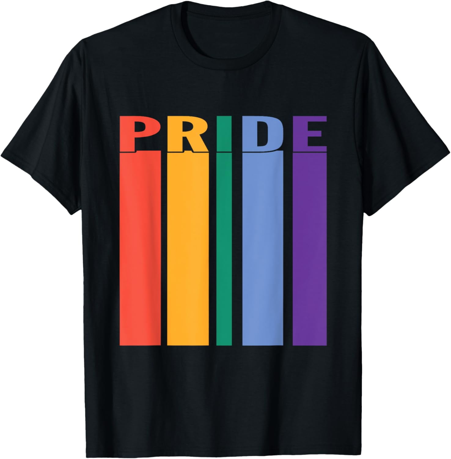 t-shirt Pride Rainbow Flag LGBT Rainbow Pride T-Shirt - Walmart.com