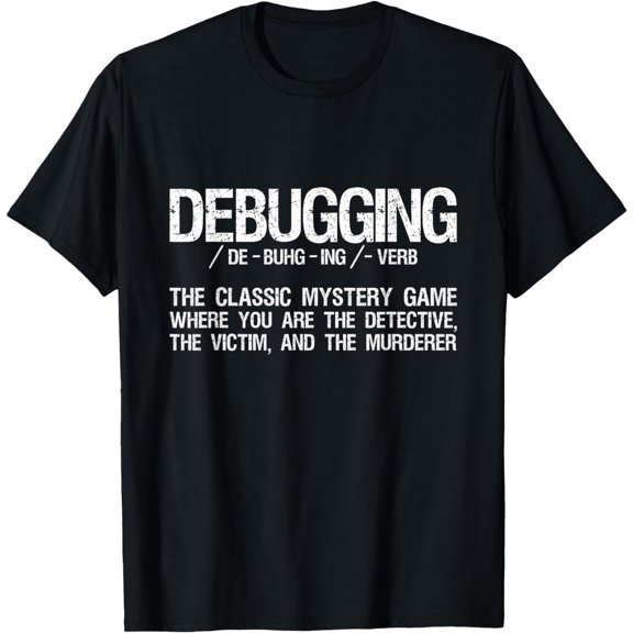 Programmer Coder - Developer Programming Software Engineer T-ShirtMen's and women's gift, black and white T-shirt, size: Extra large S-4XL