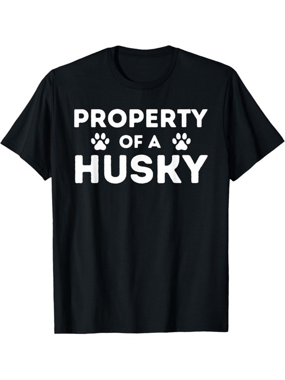 t-shirt Property Of A Husky - Siberian Husky Lover Sibe Owner Dog T-Shirt.