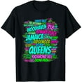 thumbnail image 1 of t-shirt Queens new york t-shirt area code 718 mens t shirt，black，women，funny，misfits，men，journey, 1 of 4