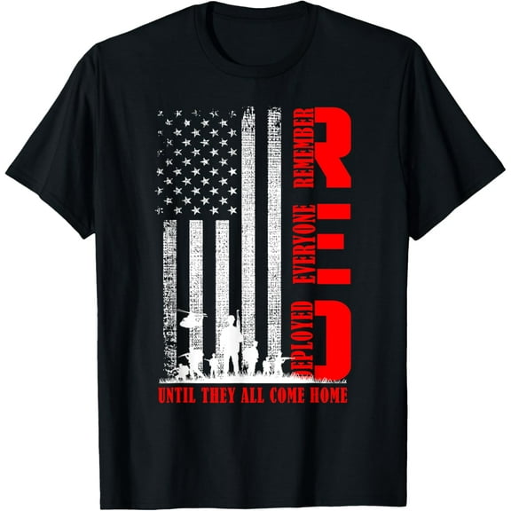 t-shirt RED Friday Military US Army Remember erveryone deployed T-Shirt.