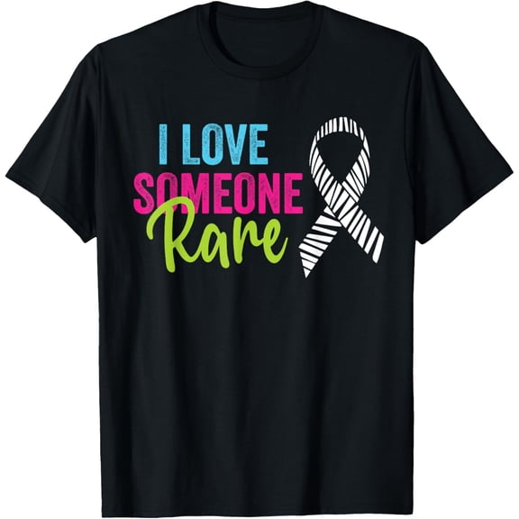 t-shirt Rare Disease Awareness Zebra Ribbon, I Love Someone Rare T-Shirt mens t shirt，black，women，funny，misfits，men，journey