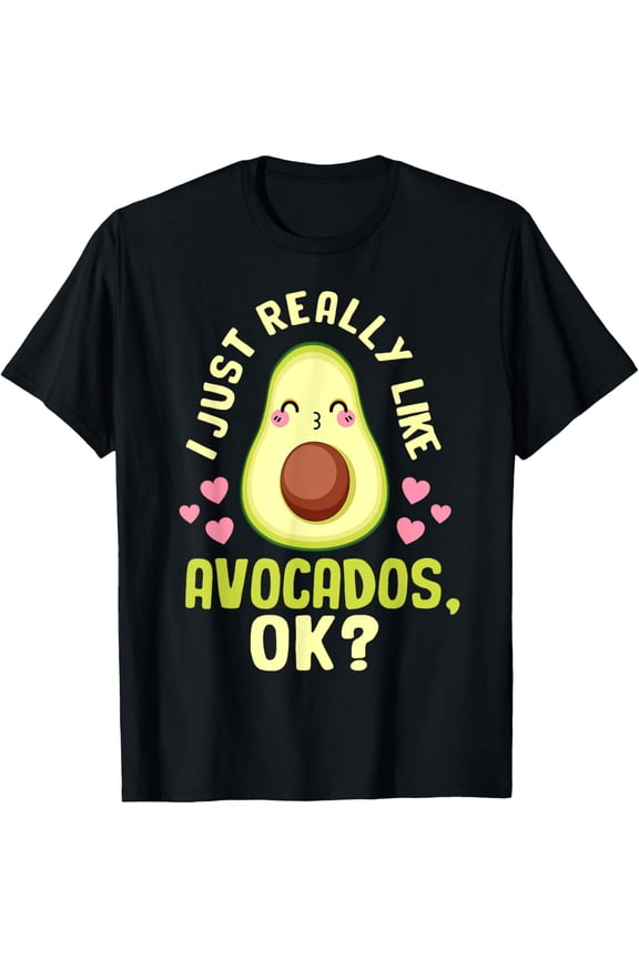 t-shirt Really Like Avocados Guacamole Avocado Eater Lover T-ShirtMen and women can wear, black T-shirts, gifts. Age: M,L，XL 2XL, 3XL, 4XL