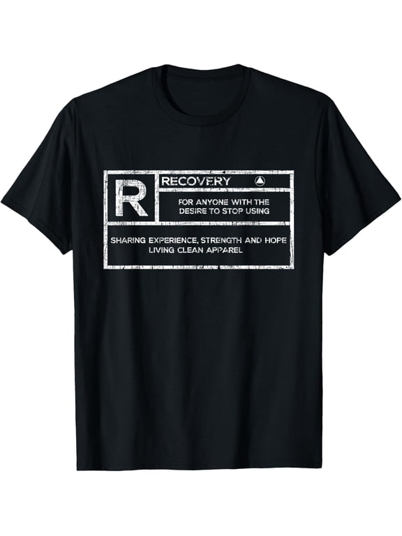 t-shirt Recovery - Sobriety Anniversary Sober AA NA T-Shirt mens t shirt,black,women,funny,misfits,men,journey