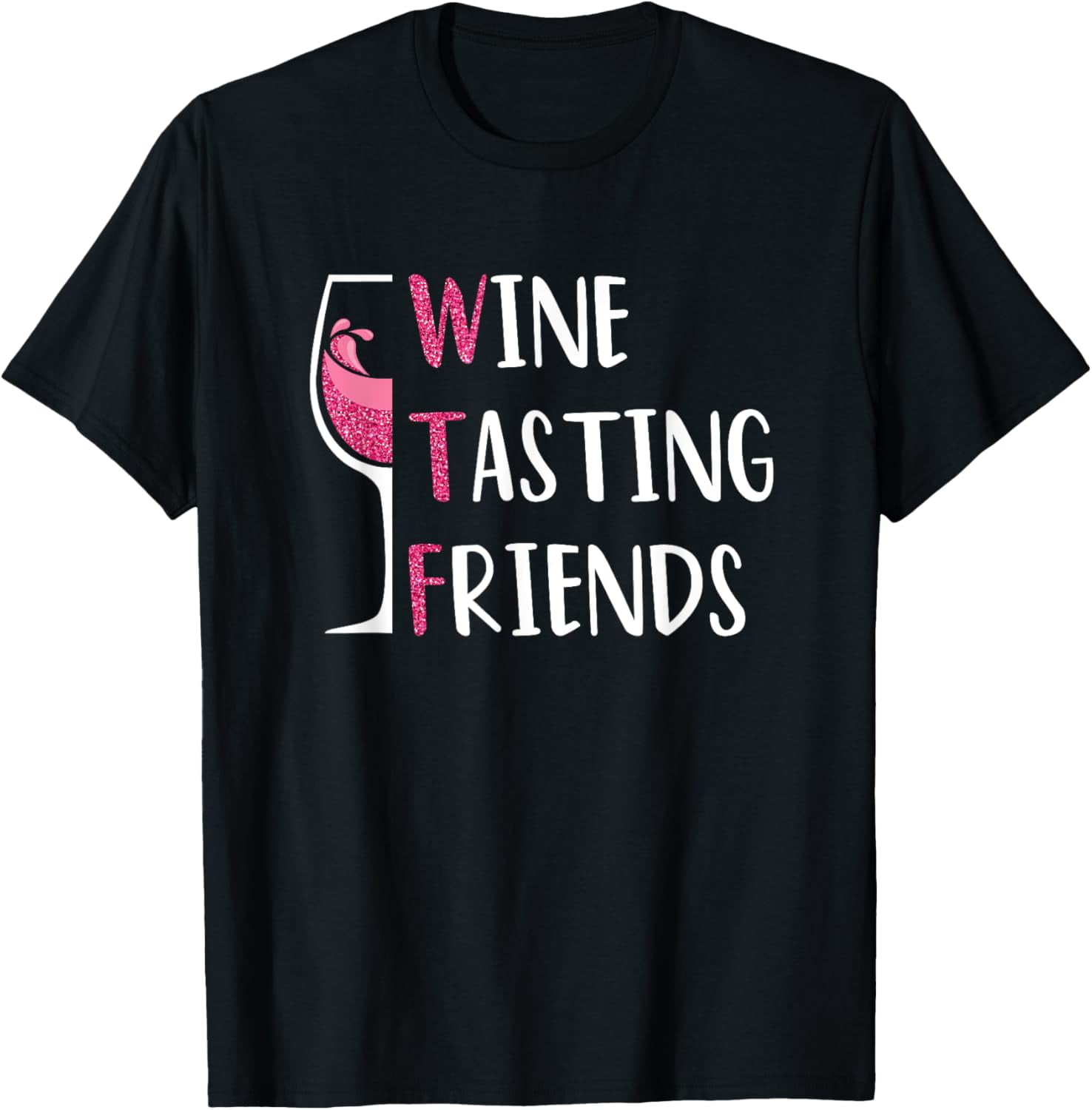 WTF Wine Tasting Friends Stemless Wine Glass - 15oz Capacity, Dishwasher Safe, Made In USA