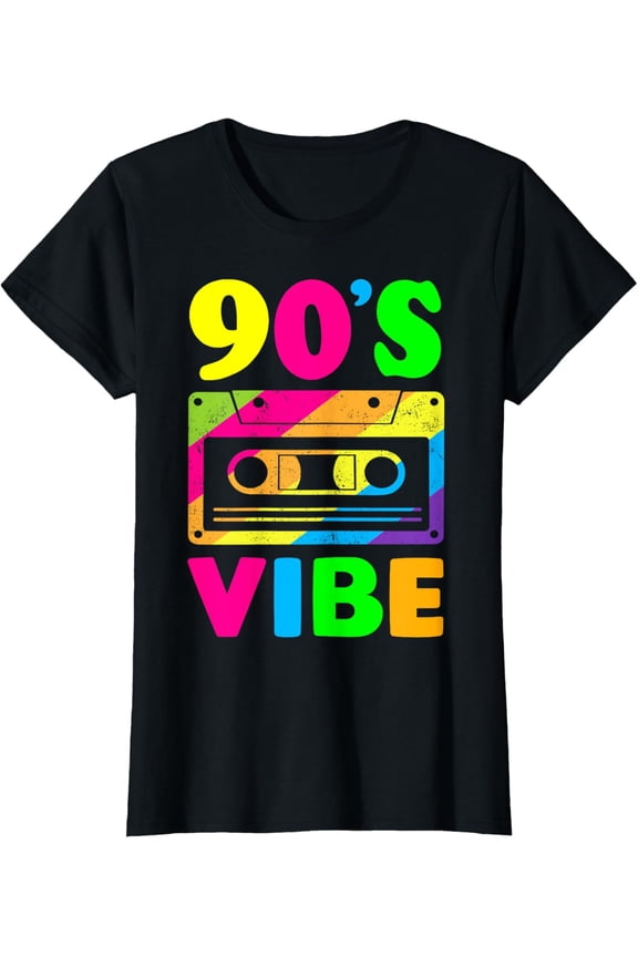 t-shirt Retro Aesthetic Costume Party Outfit - 90s Vibe T-Shirt mens t shirt,black,women,funny,misfits,men,journey