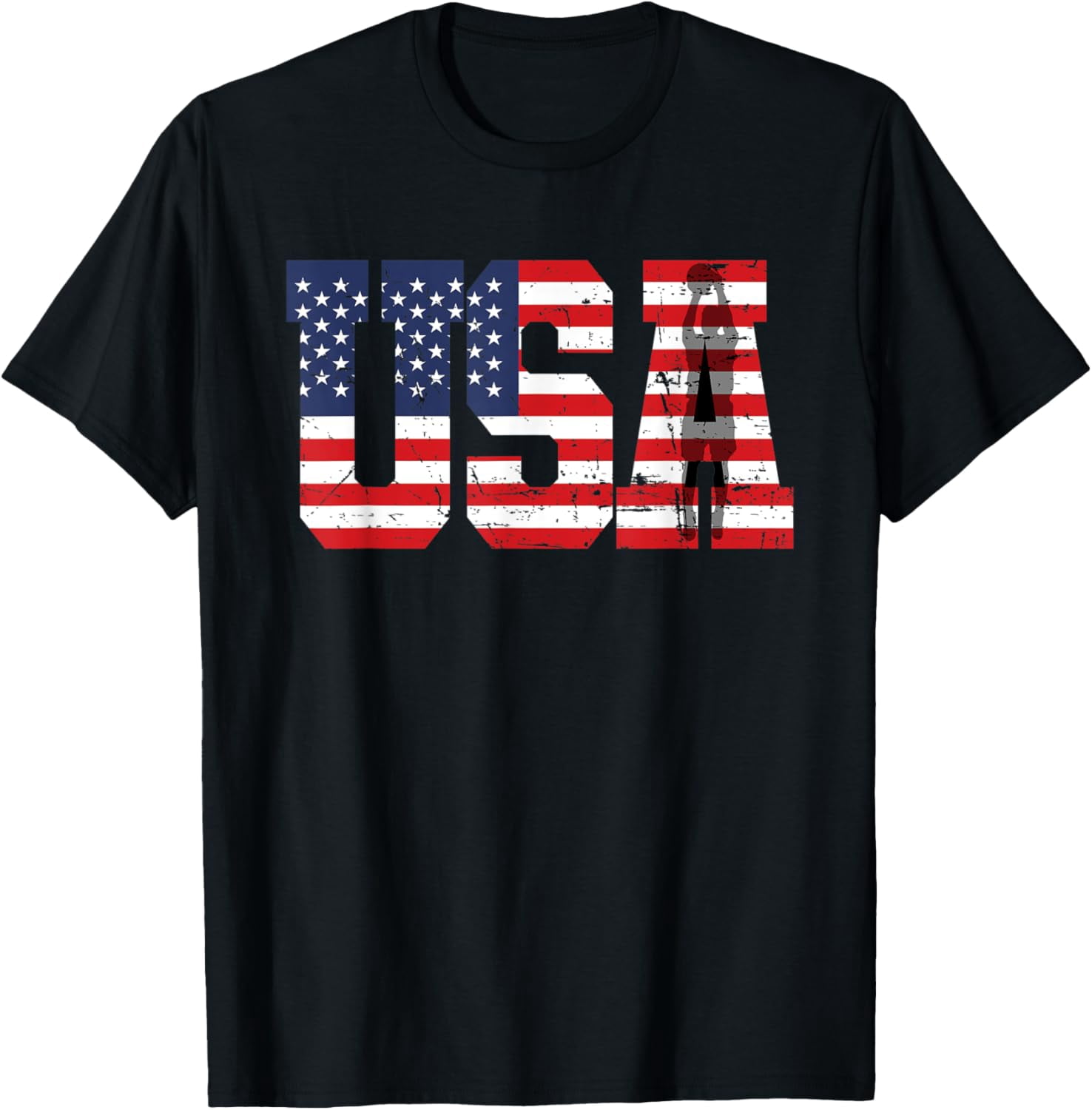 Wheel Spin Addict Men's Tacoma American Flag USA T-Shirt – Patriotic Design Tee