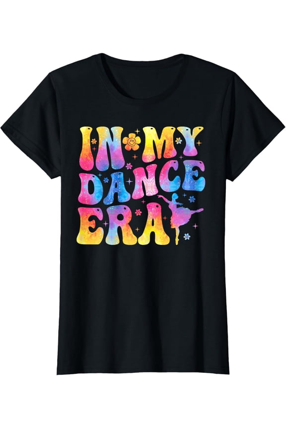 t-shirt Retro In My Dance Era Ballet Dancer Womens Girls T-Shirt mens,black,women,funny,journey,Crew Neck, Short Sleeve,custom clothing patterns.gift