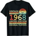 thumbnail image 1 of t-shirt Retro Pinball Machine Limited Edition 1968 Birthday Tee T-Shirt mens t shirt，black，women，funny，misfits，men，journey, 1 of 4