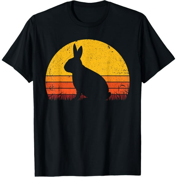 Retro Rabbit Shirt Women Men Kids T-Shirt
