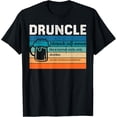 thumbnail image 1 of t-shirt Retro Vintage Druncle Definition Drunker Uncle Beer Drinker T-Shirt mens，black，women，funny，journey，Crew Neck, Short Sleeve,custom clothing patterns.gift, 1 of 4