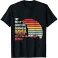 thumbnail image 1 of t-shirt Retro Vintage Theater Geek Musical Life Eat Sleep Theatre T-Shirt., 1 of 4