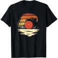 thumbnail image 1 of t-shirt Retro Vinyl Lp Record - Disc Vintage Vinyl T-Shirt mens，black，women，funny，journey，Crew Neck, Short Sleeve,custom clothing patterns.gift, 1 of 4