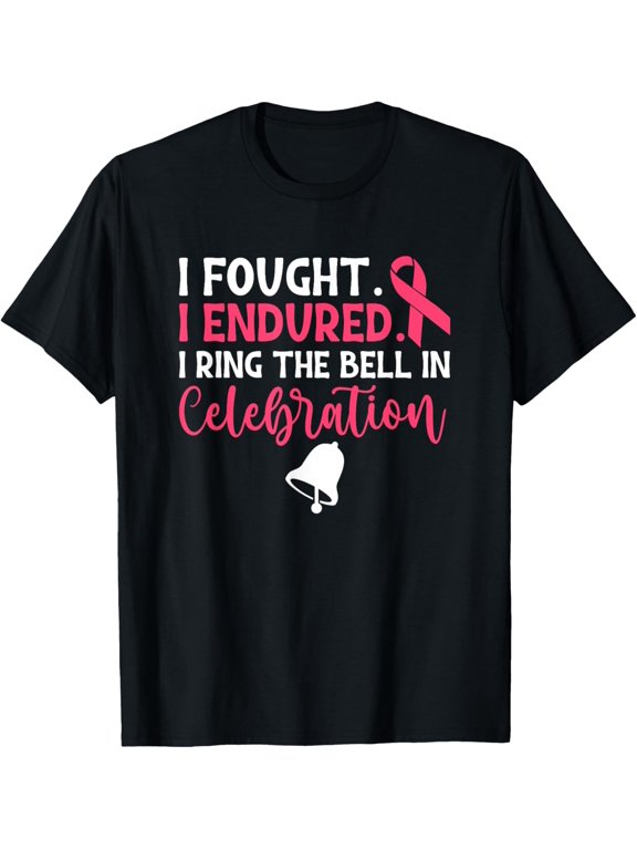 t-shirt Ring The Bell Last Day Of Chemo End Of Chemo Cancer Survivor T-Shirt mens,black,women,funny,men,journey,Crew Neck, Short Sleeve,printing